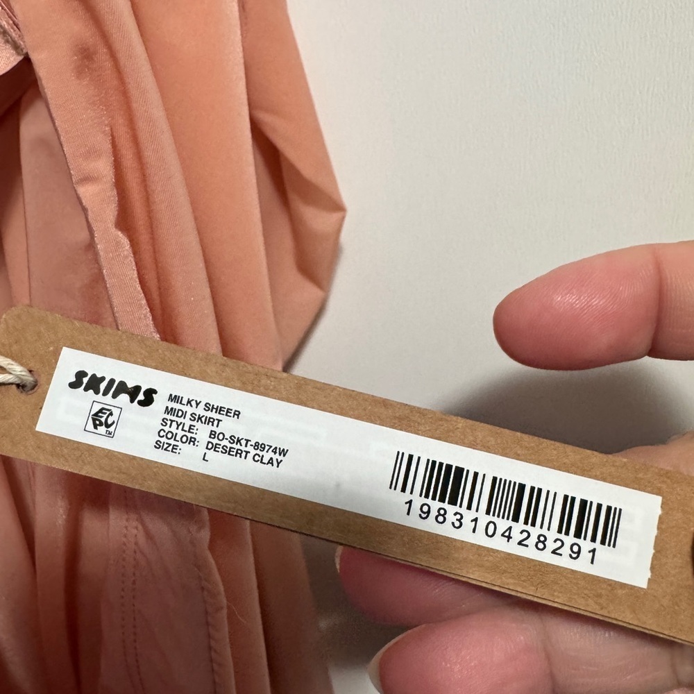 Skims Milky Sheer Midi Skirt - Picture 7 of 8
